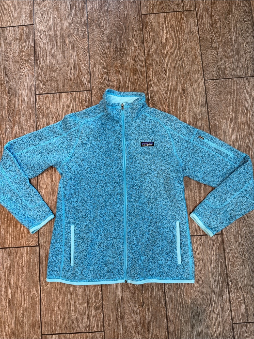 Patagonia Women’s Light Blue Full-Zip Fleece Jacket
